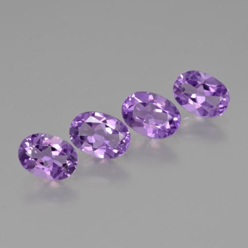 Gemme di Ametista Viola Intenso naturale da 2.75 ct, Taglio ovale, VS