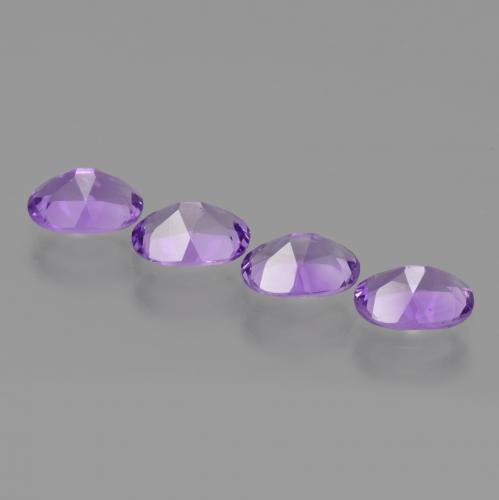 Ametista naturale viola da 2,75 ct, taglio ovale, VS
