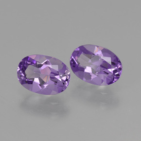 Gemme di Ametista Viola naturale da 1.40 ct, Taglio ovale, VVS-VS