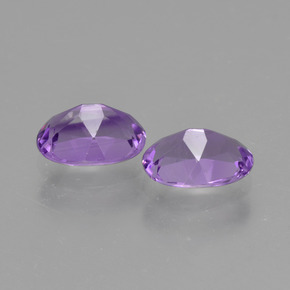 Gemme di Ametista Viola naturale da 1.40 ct, Taglio ovale, VVS-VS