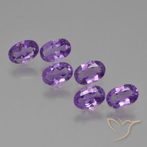 Gemme di Ametista Viola medio naturale da 2.39 ct, Ovale, VVS-VS