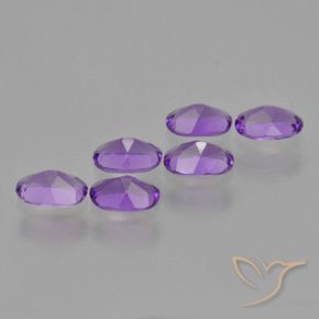 Gemme di Ametista Viola medio naturale da 2.43 ct, Ovale, VVS-VS