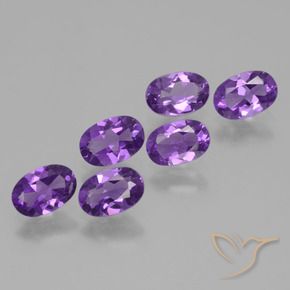 Gemme di Ametista viola vivido naturale da 2.36 ct, Ovale, VVS-VS
