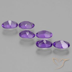 Gemme di Ametista viola vivido naturale da 2.36 ct, Ovale, VVS-VS