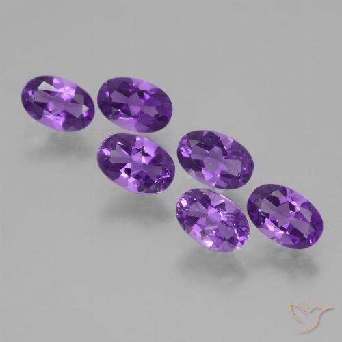 2.56ctw Naturale Viola Intenso Ametista, Ovale, VVS-VS