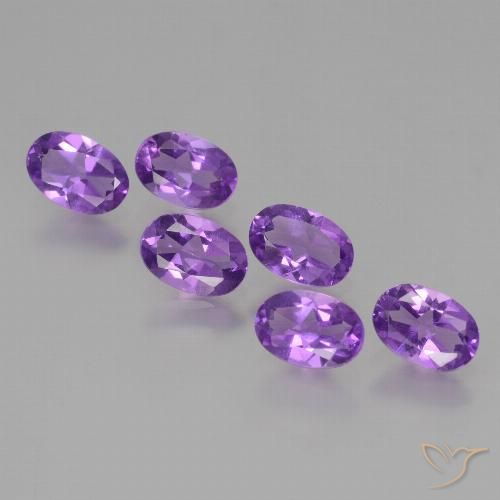 2.35ctw Naturale Viola Intenso Ametista, Ovale, VS