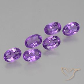 Gemme di Ametista Viola Intenso naturale da 2.35 ct, Ovale, VS