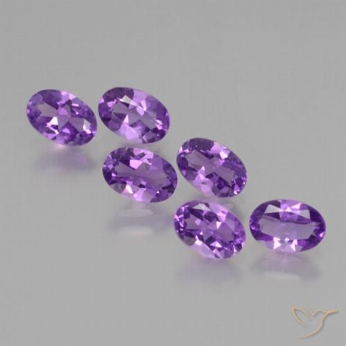 2.54ctw Naturale Viola Intenso Ametista, Ovale, VS