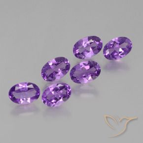 Gemme di Ametista Viola Intenso naturale da 2.54 ct, Ovale, VS