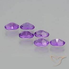 Gemme di Ametista Viola Intenso naturale da 2.54 ct, Ovale, VS