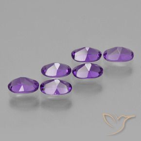 Gemme di Ametista Viola Intenso naturale da 2.48 ct, Ovale, VVS-VS
