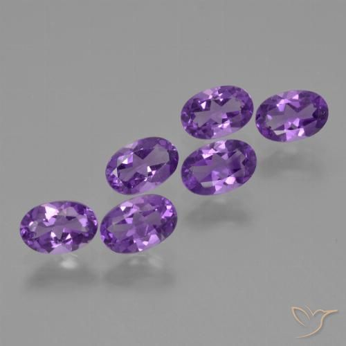2.49ctw Naturale Viola scuro Ametista, Ovale, VVS-VS