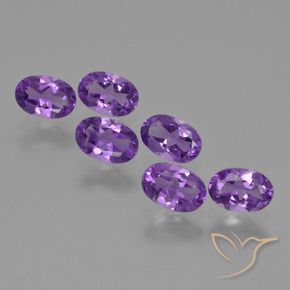 Gemme di Ametista Viola scuro naturale da 2.49 ct, Ovale, VVS-VS