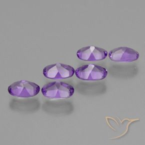 Gemme di Ametista Viola scuro naturale da 2.49 ct, Ovale, VVS-VS