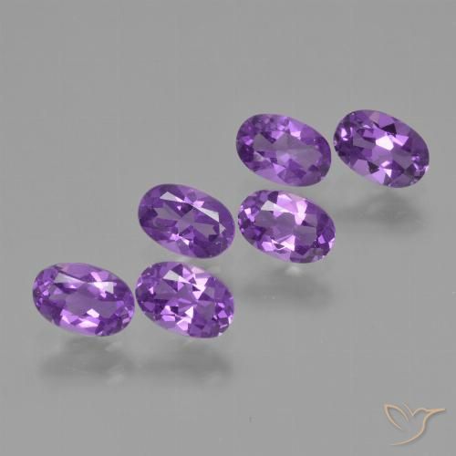 2.52ctw Naturale Viola violaceo medio Ametista, Ovale, VVS-VS
