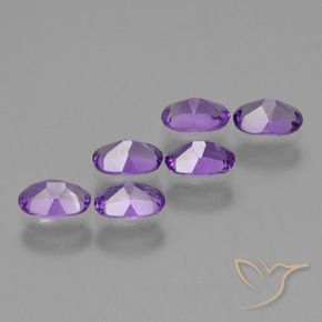 Gemme di Ametista Viola violaceo medio naturale da 2.52 ct, Ovale, VVS-VS