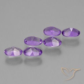 Gemme di Ametista Viola medio naturale da 2.60 ct, Ovale, VVS-VS
