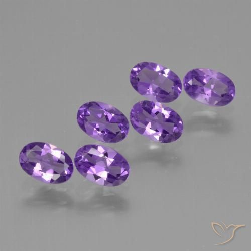2.48ctw Naturale Viola medio Ametista, Ovale, VVS-VS