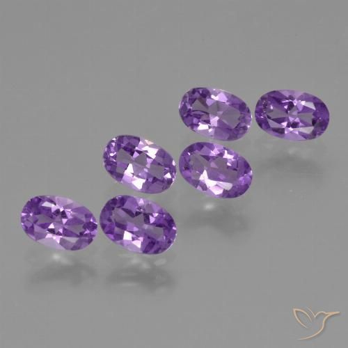 2.48ctw Naturale Viola scuro Ametista, Ovale, VVS-VS
