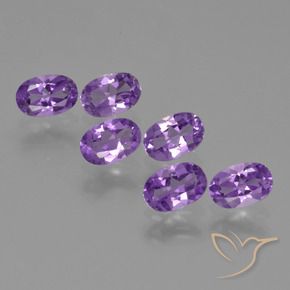 Gemme di Ametista Viola scuro naturale da 2.48 ct, Ovale, VVS-VS