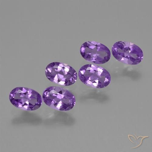 2.35ctw Naturale Viola medio Ametista, Ovale, VS
