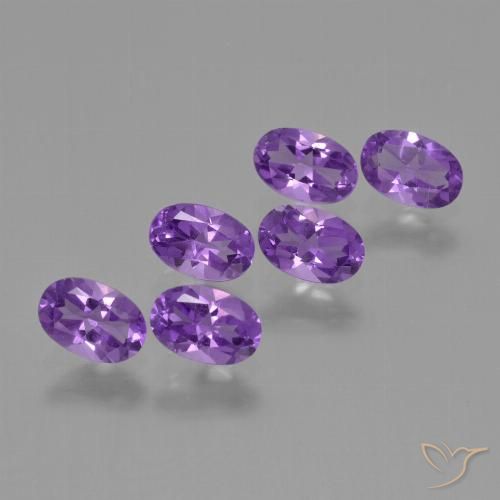 2.37ctw Naturale Viola medio Ametista, Ovale, VS
