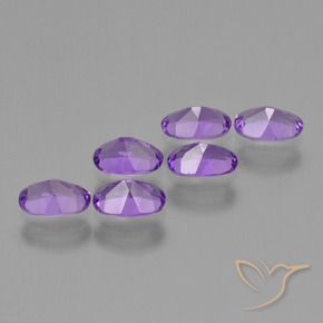 Gemme di Ametista Viola medio naturale da 2.37 ct, Ovale, VS