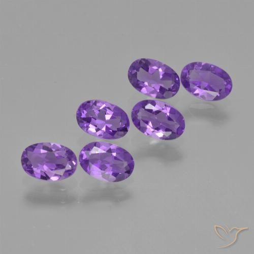2.49ctw Naturale Viola scuro Ametista, Ovale, VVS-VS