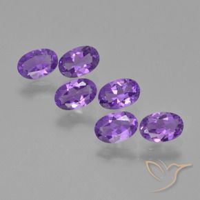 Gemme di Ametista Viola scuro naturale da 2.49 ct, Ovale, VVS-VS