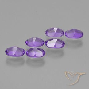 Gemme di Ametista Viola scuro naturale da 2.49 ct, Ovale, VVS-VS