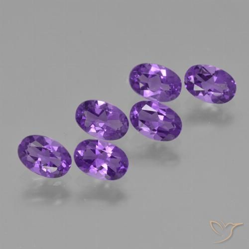 2.53ctw Naturale Viola Intenso Ametista, Ovale, VVS-VS