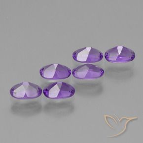 Gemme di Ametista Viola medio naturale da 2.64 ct, Ovale, VVS-VS