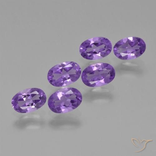 2.49ctw Naturale Viola medio Ametista, Ovale, VVS-VS