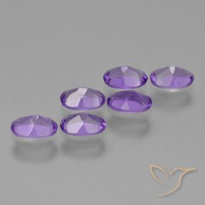 Gemme di Ametista Viola medio naturale da 2.49 ct, Ovale, VVS-VS
