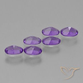 Gemme di Ametista Viola scuro naturale da 2.46 ct, Ovale, VVS-VS