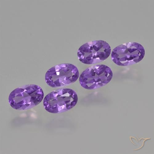 2.49ctw Naturale Viola medio Ametista, Ovale, VVS-VS
