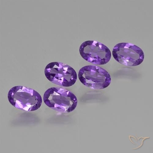 2.29ctw Naturale Viola medio-scuro Ametista, Ovale, VVS-VS