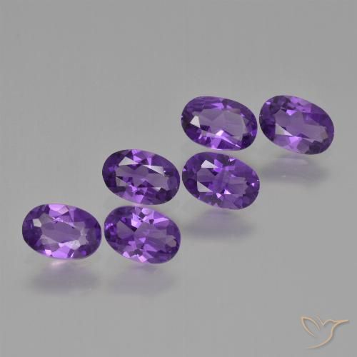 2.29ctw Naturale Viola scuro Ametista, Ovale, VVS-VS