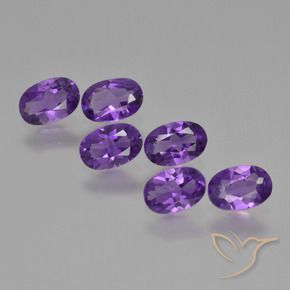 Gemme di Ametista Viola scuro naturale da 2.29 ct, Ovale, VVS-VS