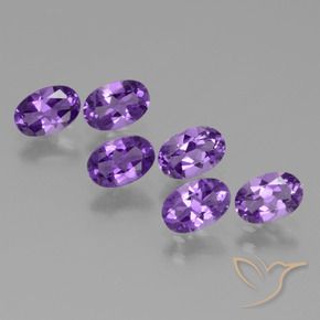 Gemme di Ametista Viola scuro naturale da 2.44 ct, Ovale, VVS-VS