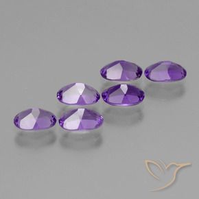 Gemme di Ametista Viola scuro naturale da 2.44 ct, Ovale, VVS-VS