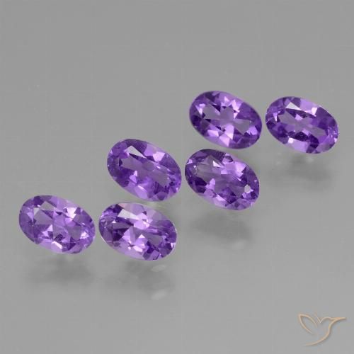 2.52ctw Naturale Viola medio Ametista, Ovale, VVS-VS