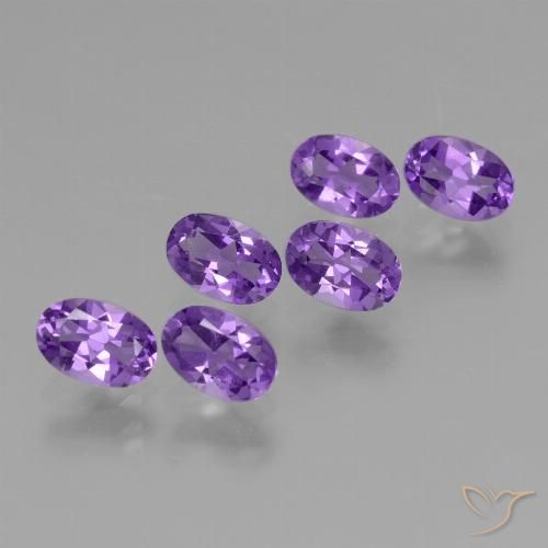 2.59ctw Naturale viola vivido Ametista, Ovale, VVS-VS