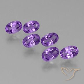 Gemme di Ametista viola vivido naturale da 2.59 ct, Ovale, VVS-VS