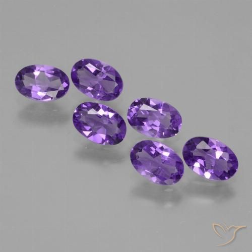 2.18ctw Naturale Viola Intenso Ametista, Ovale, VVS-VS