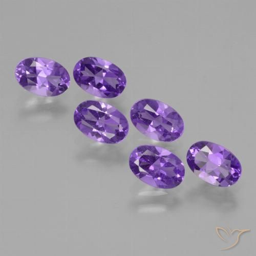 2.41ctw Naturale Viola scuro Ametista, Ovale, VVS-VS