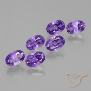 Gemme di Ametista Viola scuro naturale da 2.41 ct, Ovale, VVS-VS