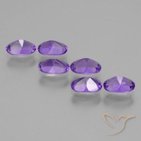 Gemme di Ametista Viola scuro naturale da 2.41 ct, Ovale, VVS-VS