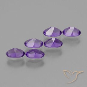 Gemme di Ametista Viola scuro naturale da 2.47 ct, Ovale, VVS-VS