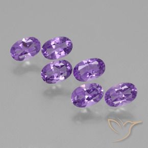 Gemme di Ametista viola vivido naturale da 2.39 ct, Ovale, VVS-VS